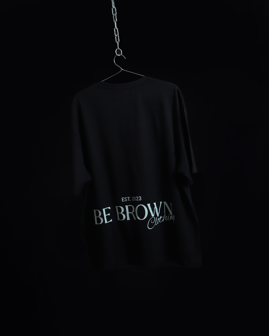 Black Oversized BeBrown Proud Club T-Shirt | Unisex