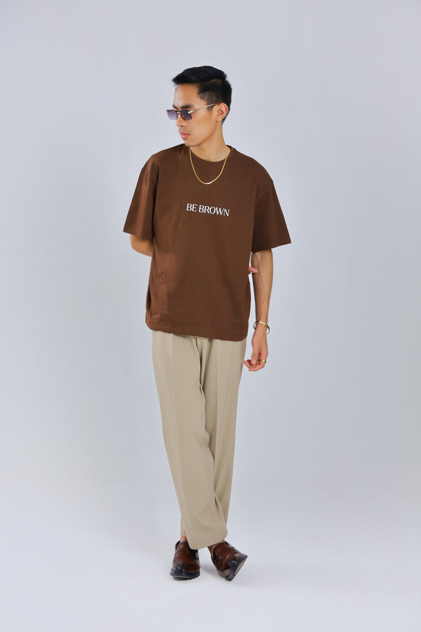 Oversized BeBrown OG Brown T-Shirt | Unisex