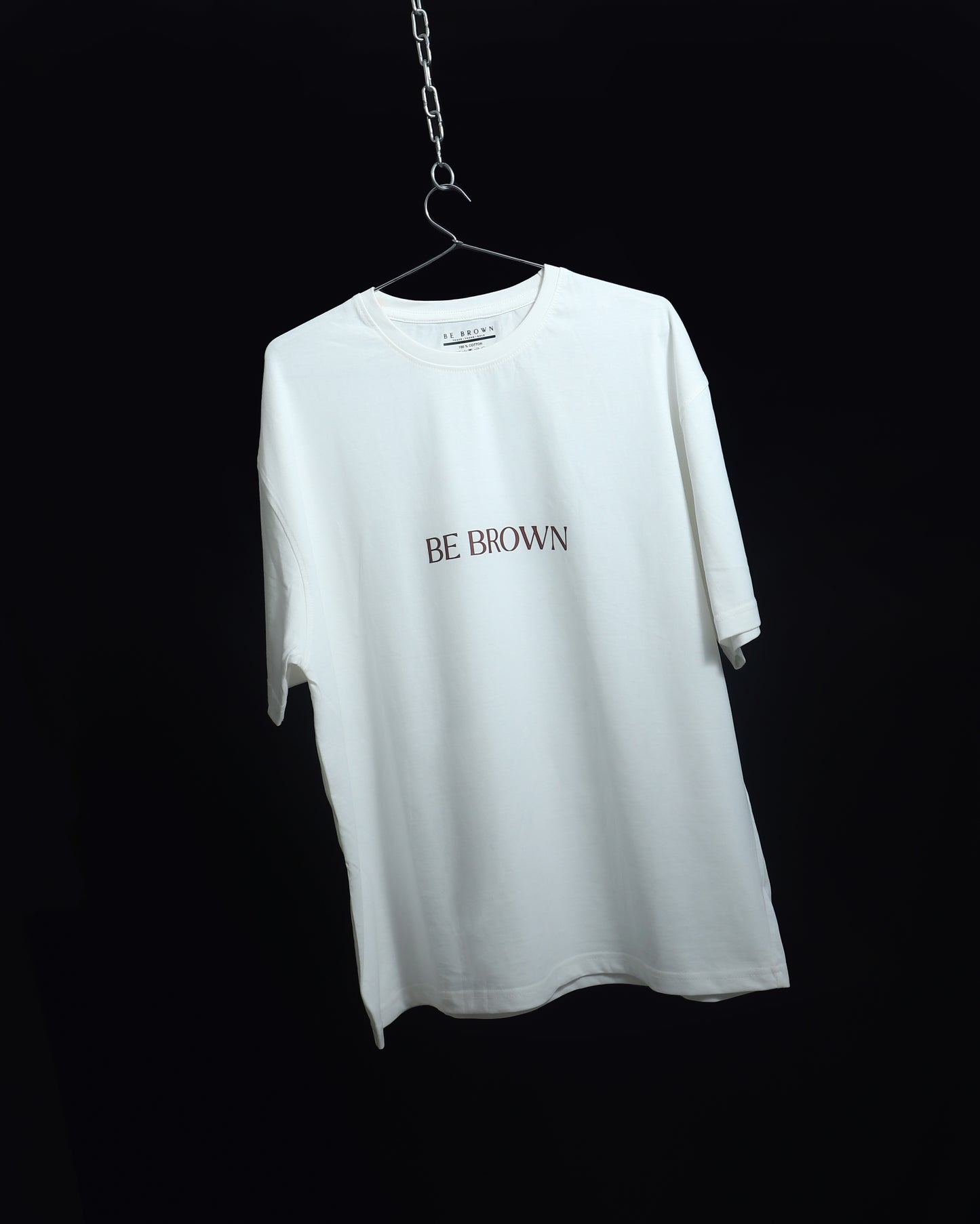 Oversized BeBrown OG White T-Shirt | Unisex