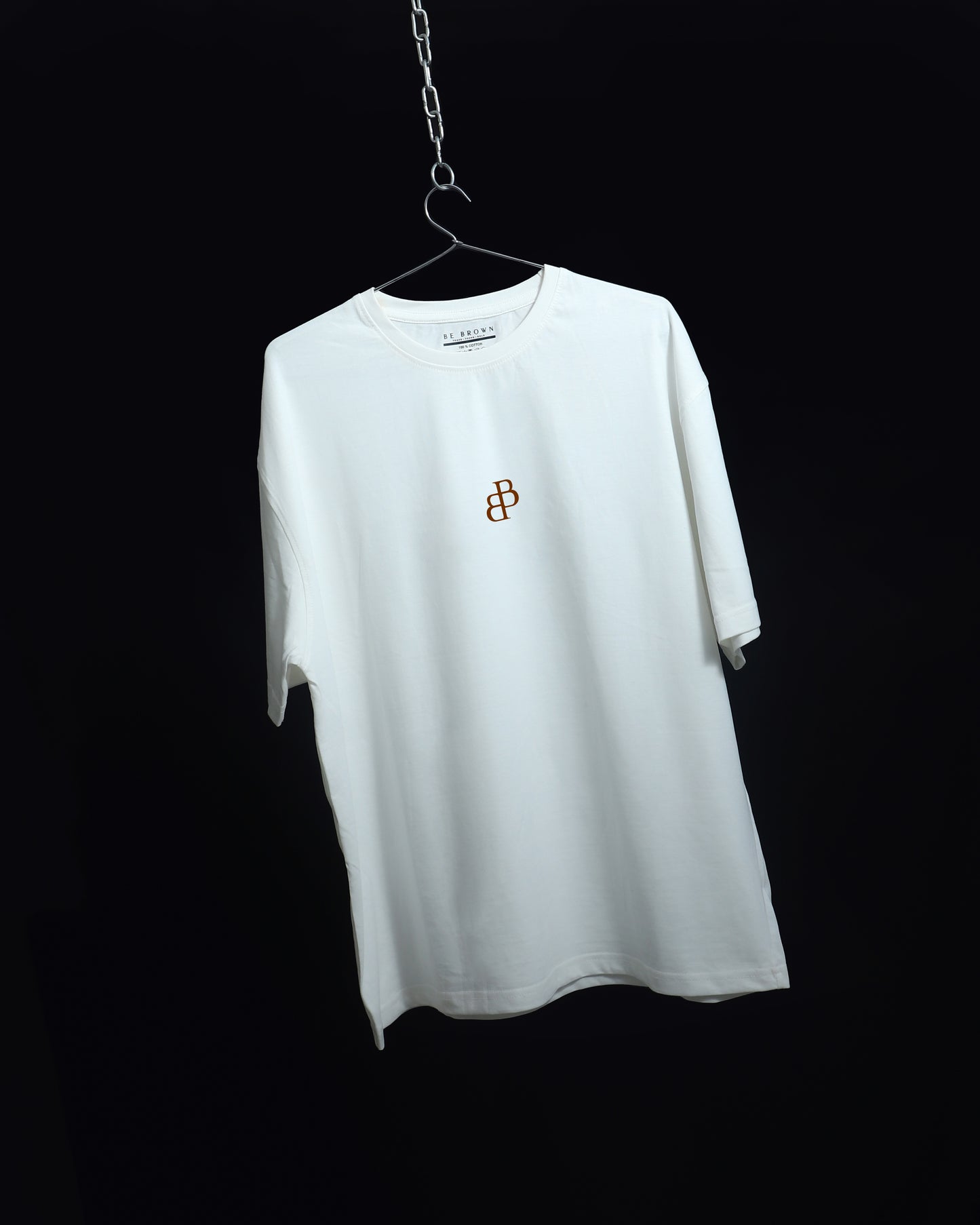 Oversized BeBrown CLUB's White T-Shirt | Unisex